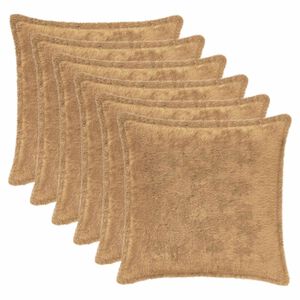 vidaXL Prevleka za blazino 6 kos HOUTEN Taupe 30 x 30 cm