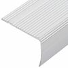 vidaXL Robniki za stopnice 30 pcs srebrna 67 x 3.5 x 3 cm Aluminij