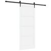 vidaXL Drsna vrata ORKDAL Bela 83 x 202 cm Trdna borovina