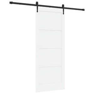 vidaXL Drsna vrata ORKDAL Bela 83 x 202 cm Trdna borovina