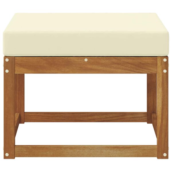 vidaXL Zunanji puf Masiven les akacije Naravna