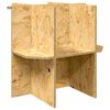 vidaXL Osnova za terarij Rjava 50 x 50 x 50 cm OSB