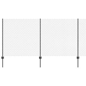 vidaXL Veriga Povezovalna Ograja s Stebrom 10 x 1,2 m (&Scaron; x V)