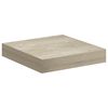 vidaXL Stenske police 4 kosi barva hrasta 23x23,5x3,8 cm MDF