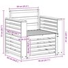 vidaXL Zunanja garnitura za sedenje Naravna 79 x 63 x 73 cm
