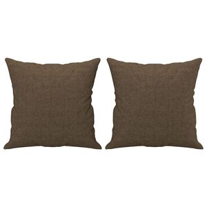 vidaXL Okrasna blazina 2 kosa rjava 40x40 cm blago