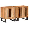 vidaXL Nočna omarica 2 kosa 40x34x46 cm trden akacijev les