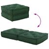 vidaXL Modularna sedežna garnitura zelena 70x70x36 tkanina