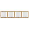 vidaXL Vrata za pse z stojali 4 pcs Artisan hrast 100 x 100 cm