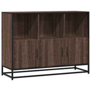 vidaXL Komoda rjavi hrast 100x35x76 cm inženirski les