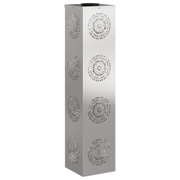 vidaXL Solarno LED svetilo za pot 2 pcs srebrna Nerjaveče jeklo