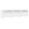 vidaXL TV omarica bela 150x30x44,5 cm inženirski les