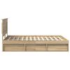 vidaXL Konstrukcija postelje Sonoma 160 x 200 cm Masivno borovo les
