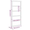 vidaXL Barn Door Naravna 80 x 208 cm Trden borov les