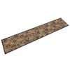 vidaXL Kuhinjska preproga pralna dobro jutro rjava 60x300 cm žamet