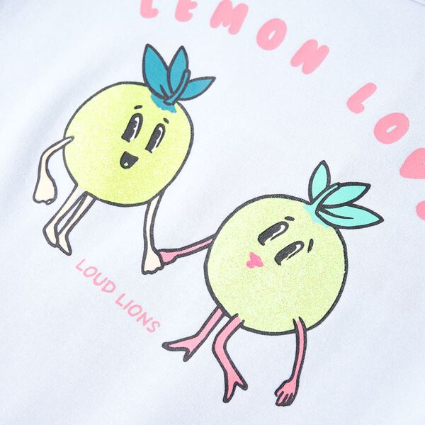 Otro&scaron;ka majica s kratkimi rokavi svetlo modra 116