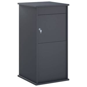 vidaXL nabiralnik Antracit 50 x 52 x 100 cm Jeklo