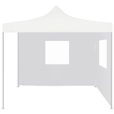 vidaXL Profesionalen zložljiv vrtni šotor z 2 stranicama 3x3 m jeklo
