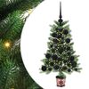 vidaXL Božično drevo med 150 LED z stojalom Zelena 65 cm PE