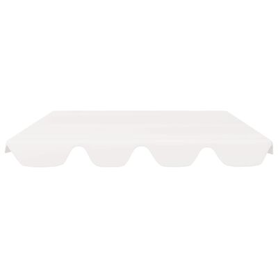vidaXL Streha za vrtno gugalnico bela 150/130x105/70 cm