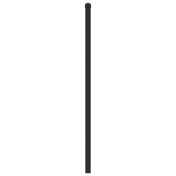 vidaXL Posteljno vzglavje dimljeni hrast 160cm inženirski les in jeklo