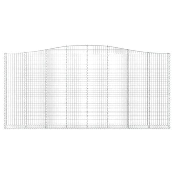 vidaXL Obokane gabion ko&scaron;are 6 kosov 400x30x180/200cm pocinkano železo