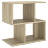 vidaXL Nočna omarica sonoma hrast 50x30x51,5 cm iverna plo&scaron;ča