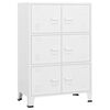vidaXL Industrijska omara bela 75x40x115 cm kovinska