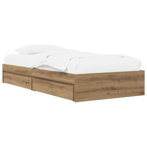 vidaXL Posteljna konstrukcija s prostorom za shranjevanje 80 x 200 cm