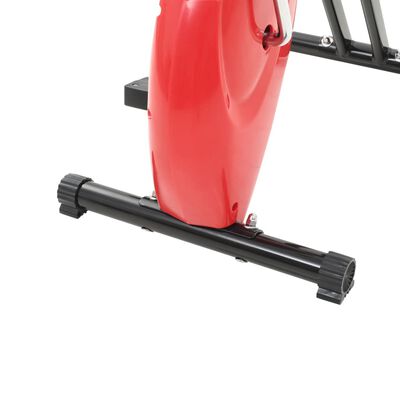 vidaXL Sobno kolo X-Bike jermenski upor rdeče barve