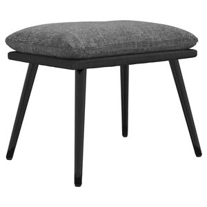vidaXL Stolček za noge svetlo siv 45x29,5x35 cm blago in umetno usnje