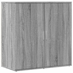 vidaXL Komoda siva sonoma 79x38x80 cm inženirski les