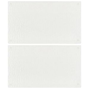 vidaXL Deska za rezanje 2 kosa prozorna z mehurčki kaljeno steklo