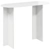 vidaXL Konzolna miza Bela visok sijaj 100 x 39,5 x 75 cm