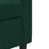 vidaXL Dvosed temno zelen 120 cm žamet