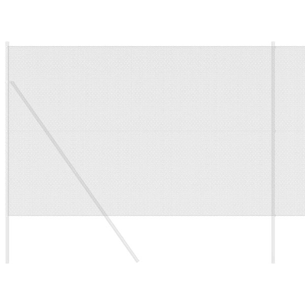 vidaXL Šesterokotna ograja Siva 1,6 x 25 m PVC