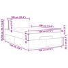 vidaXL Otomanski posteljni okvir z vzmetnico krem 120x190 cm blago
