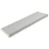 vidaXL Stopni&scaron;čne preproge 15 kosov 65x21x4 cm srebrne pravokotne robove