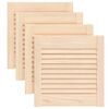 vidaXL Vrata za omarico z letvicami 4 kosi 39,5x39,4 cm trdna borovina