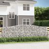 vidaXL Obokane gabion košare 15 kosov 400x50x120/140cm cinkano železo