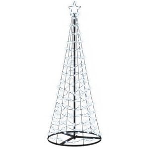 vidaXL Spiralna LED novoletna jelka s podstavkom EKENAS 180 cm 220 LED