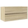 vidaXL Omarica za umivalnik sonoma hrast 90x38,5x45 cm iverna plo&scaron;ča
