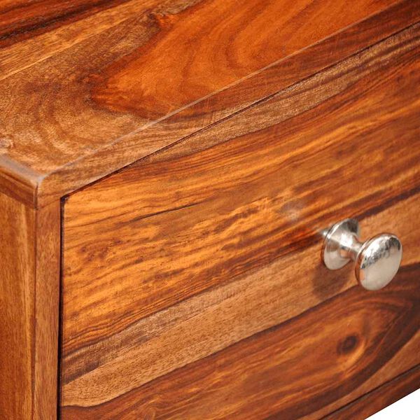 vidaXL Nočna omarica z 1 predalom 55 cm trden palisander