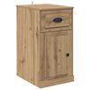 vidaXL Stranska omara Umetni hrast 40 x 50 x 75 cm Konstruiran les