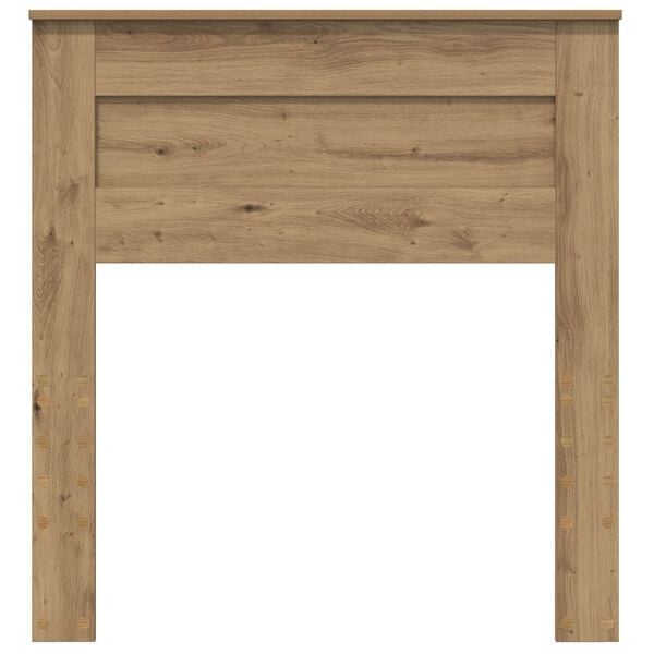 vidaXL Vzglavje Umetni hrast 75 cm Konstruiran les