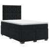 vidaXL Postelja boxspring z vzmetnico Črna 120 x 190 cm Žamet