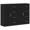 vidaXL Strani &scaron;al 2 pcs Črna Orehovina 60 x 31 x 84 cm Inženirski les