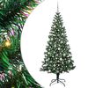 vidaXL Umjetna preddekorirana božićna jelka med 300 LED Zelena 210 cm
