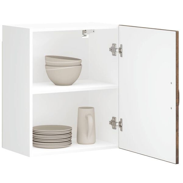 vidaXL Kuhinjska stenska omarica Lucca dimljen hrast inženirski les