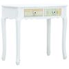 vidaXL Konzolna mizica bela 80x40x74 cm les